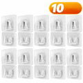 ✅Double-sided adhesive hooks – Mount without drilling.😁More space. More organization. No drilling required.