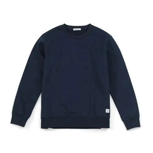 New Autumn  Winter Sweatshirt Men Casual Minimalist Sweatshirt O-Neck For Men Solid Color Ladies Long Sleeve Casual Pullover Clothes Sweatshirt